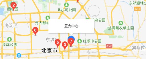 正大中心地图